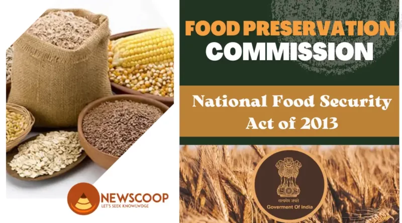 Food Preservation Commission(State) - National Food Security Act of 2013