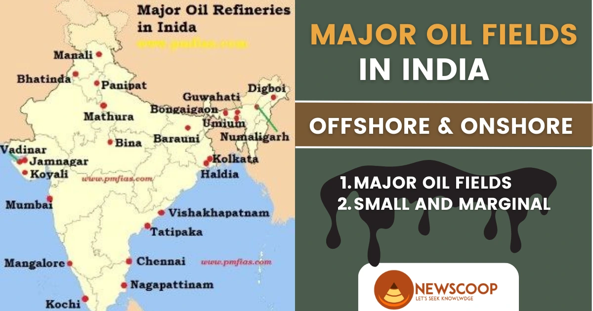 Major Oil Fields In India Offshore Onshore Oil Fields