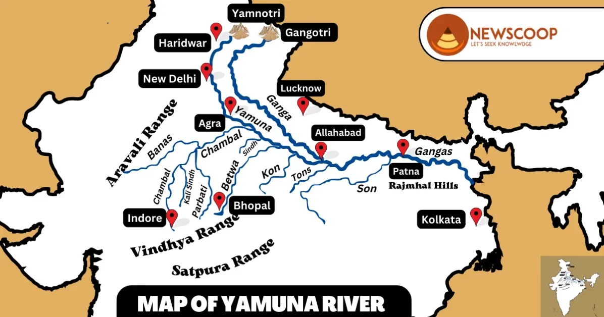 Yamuna River Map UPSC