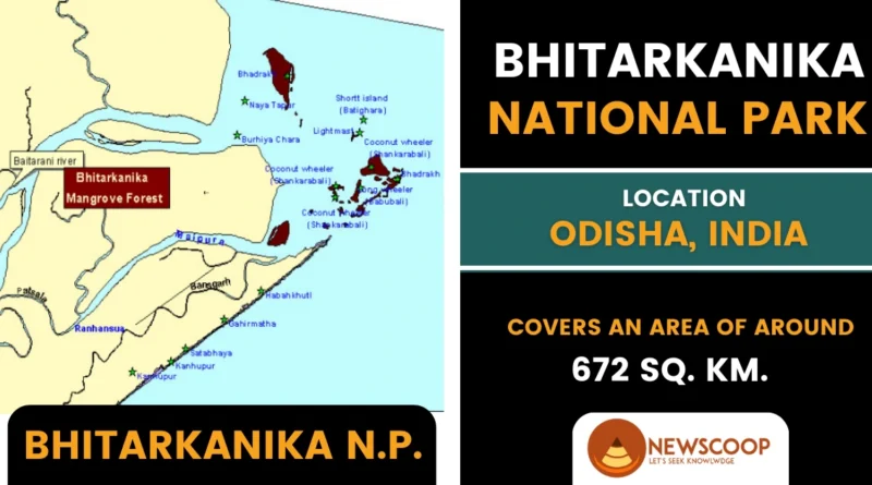 Bhitarkanika National Park UPSC - Tiger Reserve MAP