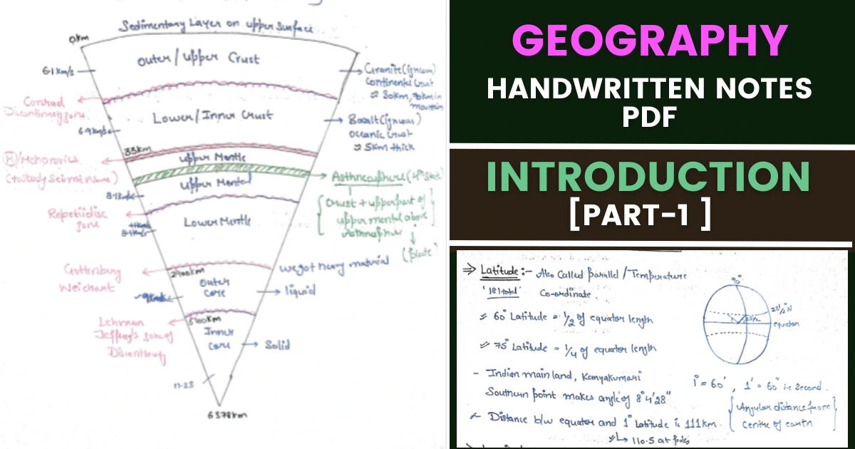 Geography Handwritten Notes for UPSC Pdf in English