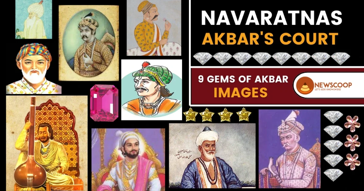 Navratnas of Akbar with Names and Images