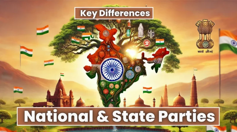 Difference Between National and State parties UPSC